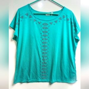 CATO teal blue t-shirt